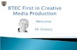 BTEC First in Creative Media Production