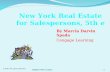 New York Real Estate for Salespersons, 5th  e