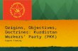 Origins, Objectives, Doctrines: Kurdistan Workers’ Party (PKK)