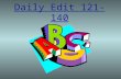Daily Edit 121-140