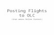 Posting Flights to OLC