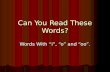 Can You Read These Words?