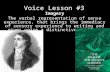 Voice Lesson #3