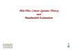 Min-Plus Linear Systems Theory and Bandwidth Estimation