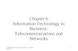 Chapter 6 Information Technology in Business: Telecommunications and Networks