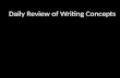Daily Review of Writing Concepts