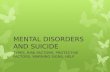 MENTAL  DISORDERS AND SUICIDE