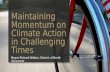 Maintaining Momentum on Climate Action in Challenging Times