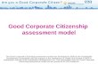 Good Corporate Citizenship  assessment model