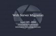 Web Server Migration