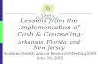 Lessons from the Implementation of  Cash & Counseling: