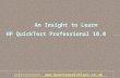 An insight to learn hp quick test professional by quontra