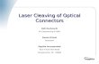 Laser Cleaving of Optical Connectors