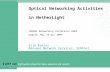 Optical Networking Activities  in NetherLight