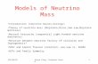 Models of Neutrino Mass