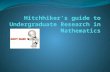 Hitchhiker’s guide to Undergraduate Research in Mathematics