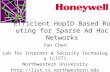 Efficient HopID Based Routing for Sparse Ad Hoc Networks