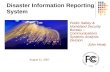 Disaster Information Reporting System