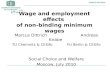 Wage and employment effects  of non-binding minimum wages