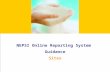 NEPSI Online Reporting System  Guidance Sites