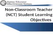 Non-Classroom Teacher (NCT) Student Learning Objectives