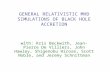 GENERAL RELATIVISTIC MHD SIMULATIONS OF BLACK HOLE ACCRETION