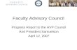 Faculty Advisory Council