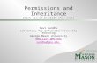 Permissions and Inheritance (best viewed in slide show mode)