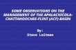 SOME OBSERVATIONS ON THE MANAGEMENT OF THE APALACHICOLA-CHATTAHOOCHEE-FLINT (ACF) BASIN