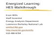 Energized Learning: HES Walkthrough