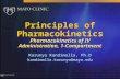 Principles of Pharmacokinetics Pharmacokinetics of IV Administration, 1-Compartment
