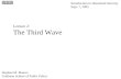 Lecture 2: The Third Wave