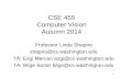 CSE 455 Computer Vision Autumn 2014