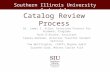 Catalog Review Process