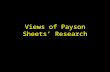 Views of Payson Sheets’ Research