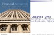 Chapter One:  Accounting: Information  for Decision Making
