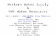 Western Water Supply & NWS Water Resources
