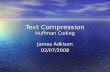 Text Compression Huffman Coding