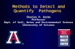 Methods to Detect and Quantify  Pathogens