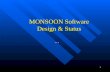 MONSOON Software Design & Status