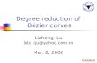 Degree reduction of  Bézier curves