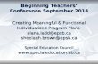 Beginning Teachers’ Conference September 2014