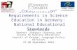 „Communication“ Requirements in Science Education in Germany:  National Educational Standards