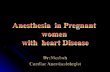 Anesthesia   in Pregnant women  with  heart Disease