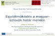Magyar Regionális Tudományos Társaság éves konferencia Együttműködés a magyar-szlovák határ mentén