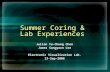 Summer Coring & Lab Experiences