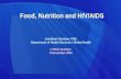 Food, Nutrition and HIV/AIDS