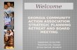 Georgia Community Action Association  Strategic Planning Retreat and Board Meeting