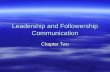 Leadership and Followership Communication