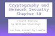 Cryptography and Network Security Chapter 10